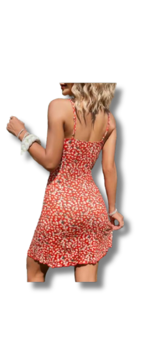 Short sleeve woman elegant dress